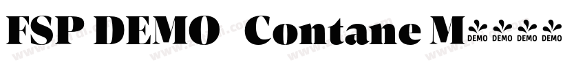 FSP DEMO   Contane M字体转换